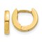 14K Yellow Gold Hinged Hoop Earrings Ear Jewelry 10mm x 10mm